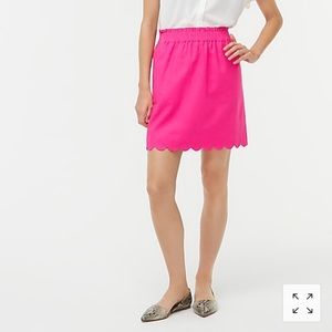 J.Crew Scalloped Linen skirt